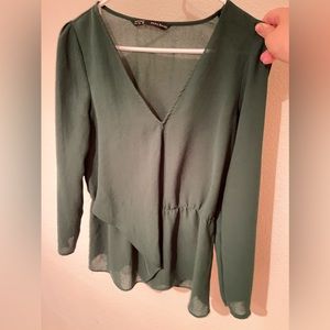 Green Zara Blouse - Small